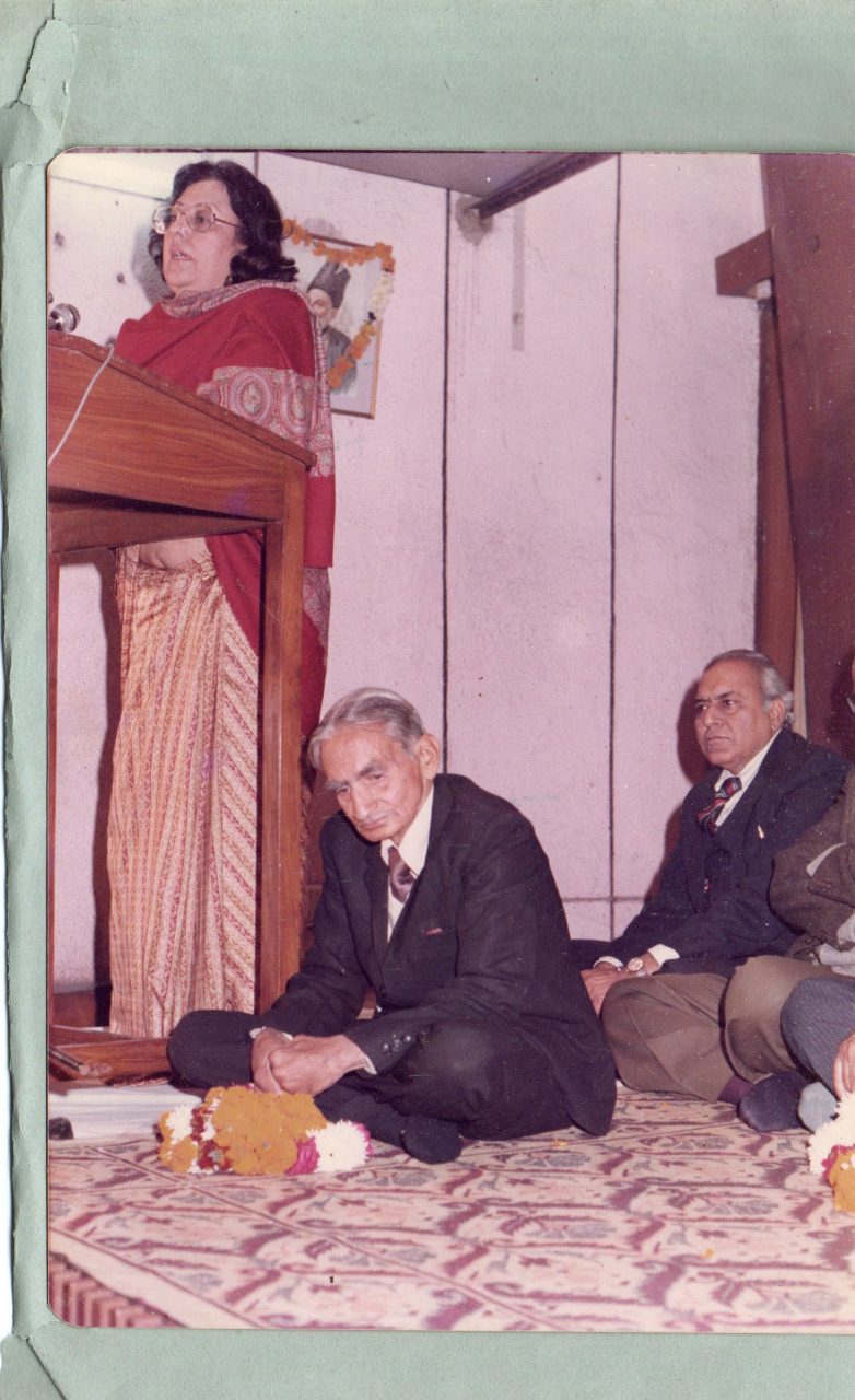 Mrs Najma Heptulla, Ghalib Academy 1988